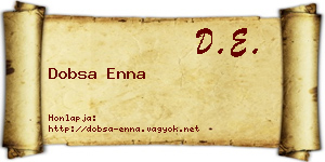Dobsa Enna névjegykártya